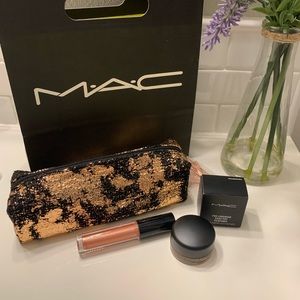 MAC cosmetics paint pot and lipglass bundle